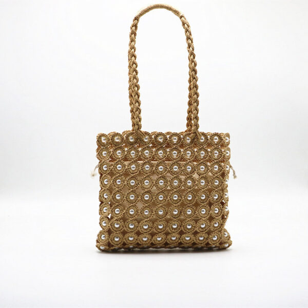 Woven Handbags Pearl Handbag - Image 4