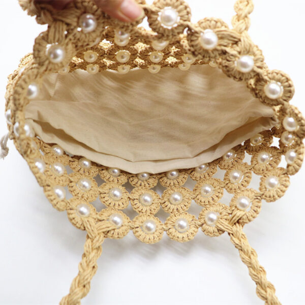 Woven Handbags Pearl Handbag - Image 2