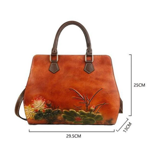 Cowhide Handbags Cross-Border Retro Ladies Handbags - Image 3