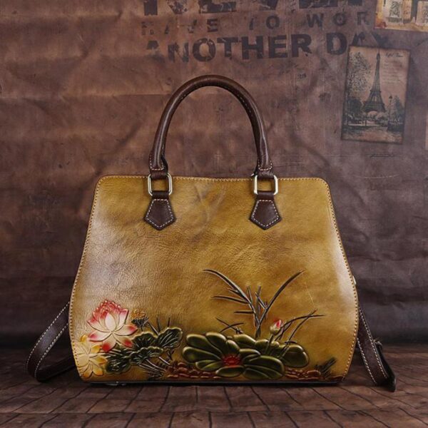 Cowhide Handbags Cross-Border Retro Ladies Handbags - Image 2