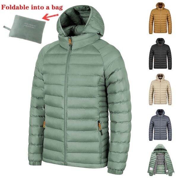 Winter lightweight hooded coat