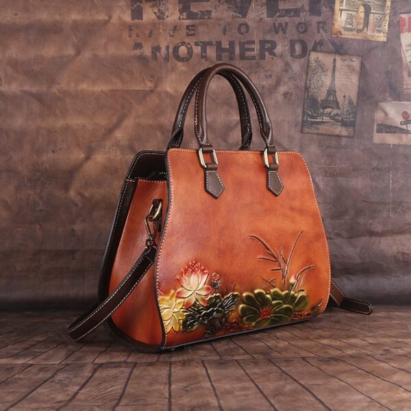 Cowhide Handbags Cross-Border Retro Ladies Handbags - Image 5