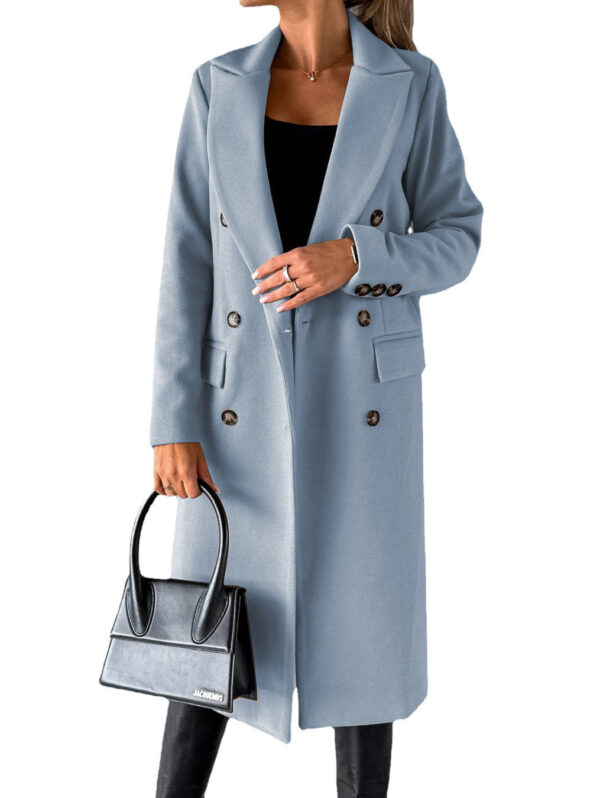 Long Sleeve Lapel Coat - Image 4