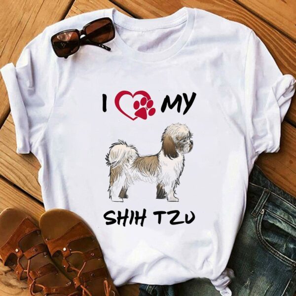 Puppy Print T-shirt For Women - Image 5