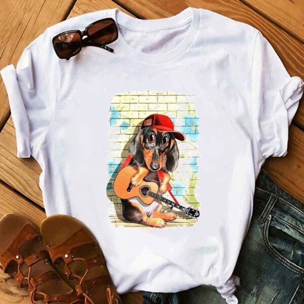 Puppy Print T-shirt For Women - Image 4