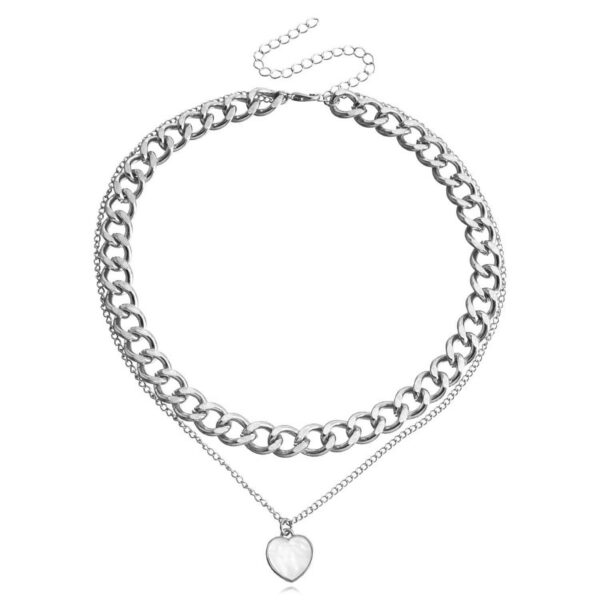 Double Layer White Shell Necklace For Women - Image 3