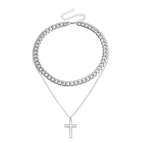 Double Layer White Shell Necklace For Women - Image 6