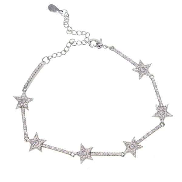 European And American Pentagram Zircon Fashion Bracelet - Image 3