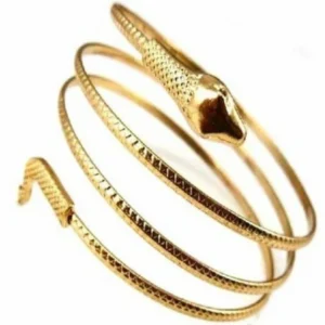 Trendy Alloy Spiral Arm Cuff Bracelet Bangle for Women