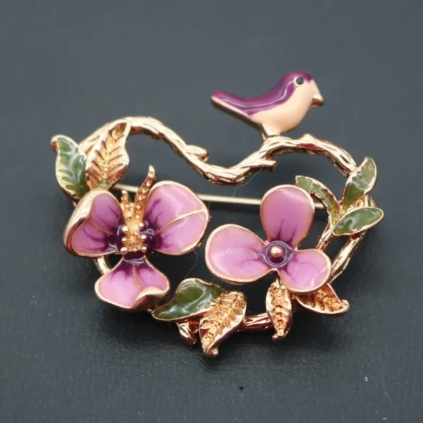 New Arrival Brooch Lovely  Flower Bird Brooches For Women - Image 6