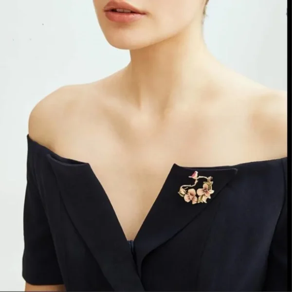 New Arrival Brooch Lovely  Flower Bird Brooches For Women - Image 3