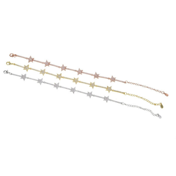 European And American Pentagram Zircon Fashion Bracelet - Image 6