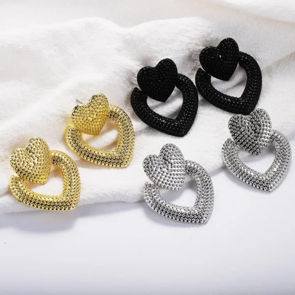 2020 vintage earrings for women statement gold color
