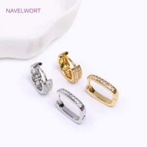 Trendy Gold Color  Hoop Earring Huggies Earring For Women